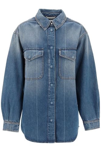 Denim Overshirt Made Of Recycled Cotton Blend - Closed - Modalova