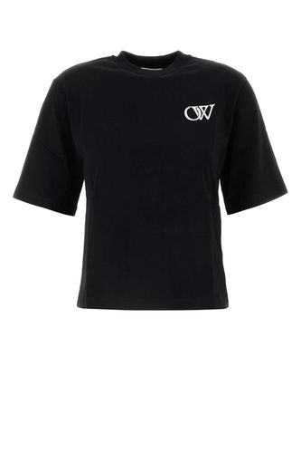 Off-White Black Cotton T-shirt - Off-White - Modalova