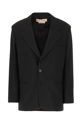 Stretch Polyester Blend Blazer - Marni - Modalova