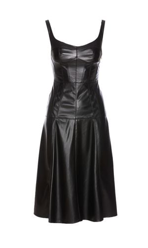 Faux Leather Dress - Elisabetta Franchi - Modalova