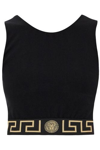 Sport Bra With Greek Band Design - Versace - Modalova