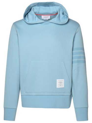 Light Blue Cotton Sweatshirt - Thom Browne - Modalova