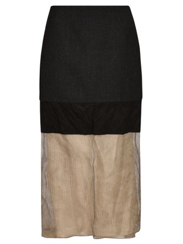 Prada Mesh Paneled Skirt - Prada - Modalova