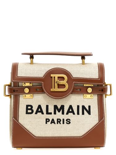 Beige B-buzz 23 Bag In Canvas And Leather - Balmain - Modalova