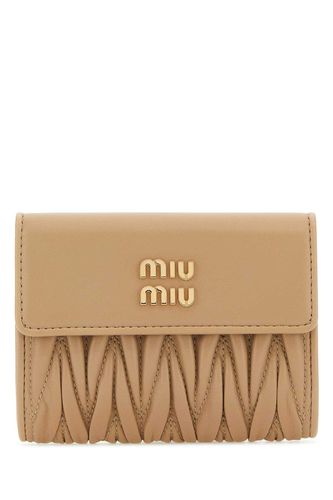 Miu Miu Sand Leather Wallet - Miu Miu - Modalova