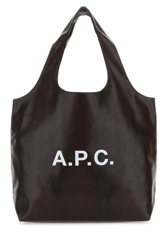 A. P.C. Black Synthetic Leather Ninon Shopping Bag - A.P.C. - Modalova