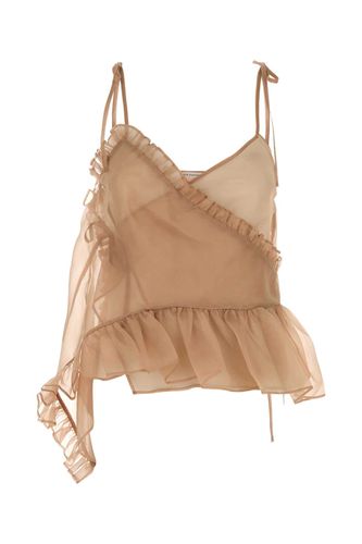 Antiqued Pink Organza Alessandra Top - Cecilie Bahnsen - Modalova