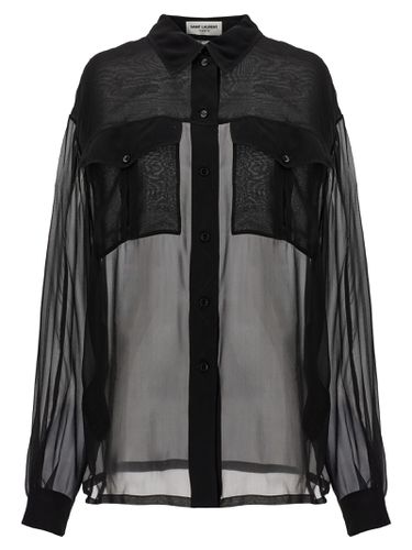 Saint Laurent Muslin Silk Shirt - Saint Laurent - Modalova