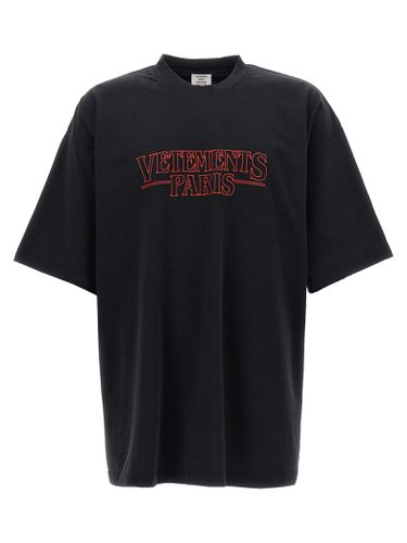 Vetements Paris Logo T-shirt - VETEMENTS - Modalova