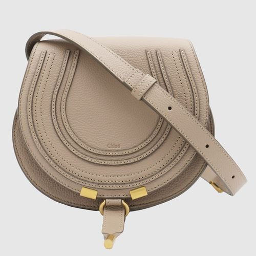 Grey Marcie Leather Crossbody Bag - Chloé - Modalova