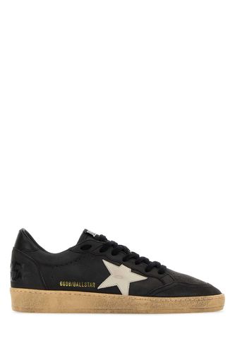 Black Leather Ball Star Sneakers - Golden Goose - Modalova