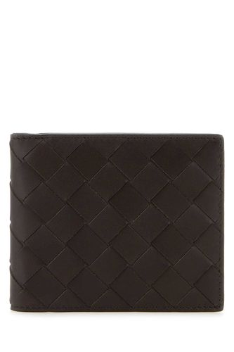 Dark Brown Leather Wallet - Bottega Veneta - Modalova