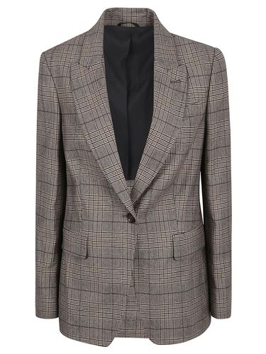 Single-breasted Checked Tailored Blazer - Brunello Cucinelli - Modalova