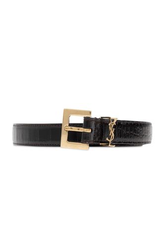 Saint Laurent Logo Plaque Belt - Saint Laurent - Modalova