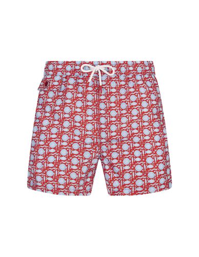 Swim Shorts With Fish Pattern - Kiton - Modalova