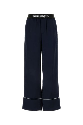 Navy Satin Pyjama Pant - Palm Angels - Modalova