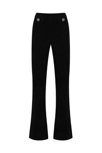 Knitted Flare Trousers With Buttons - TwinSet - Modalova