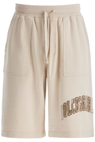 Embroidered Logo Jogger Bermuda - Dolce & Gabbana - Modalova