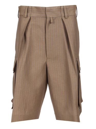 Linen And Wool Cargo Shorts - Dries Van Noten - Modalova