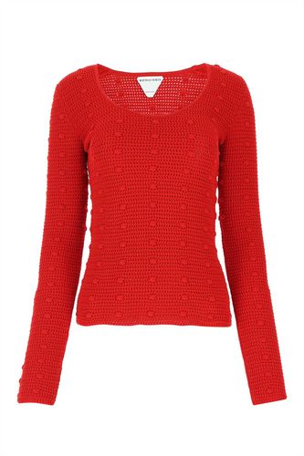 Bottega Veneta Red Cotton Sweater - Bottega Veneta - Modalova