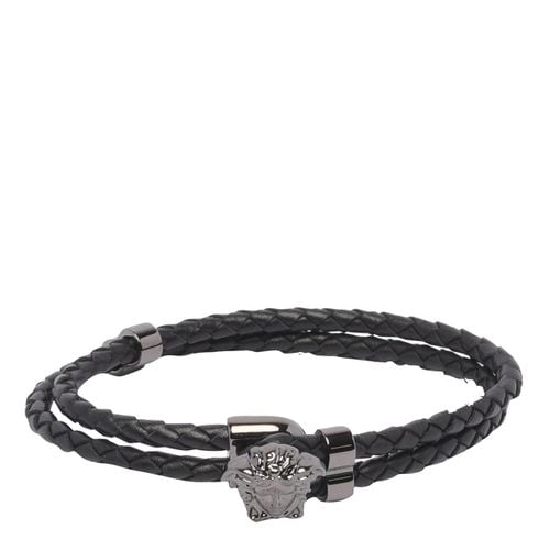 Versace la Medusa Leather Bracelet - Versace - Modalova