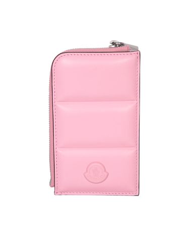 Moncler Flat Pink Card Holder - Moncler - Modalova