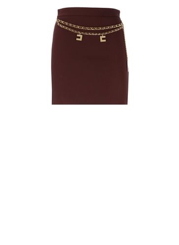 Elisabetta Franchi Crepe Mini Skirt - Elisabetta Franchi - Modalova