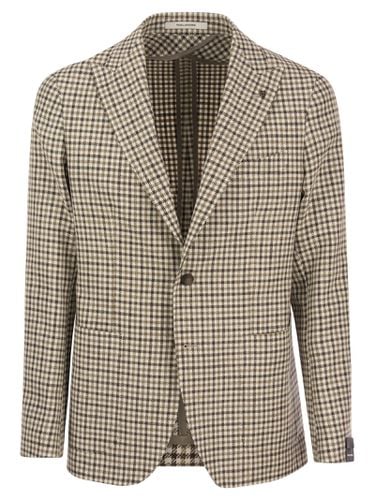 Jacket With Checked Pattern - Tagliatore - Modalova