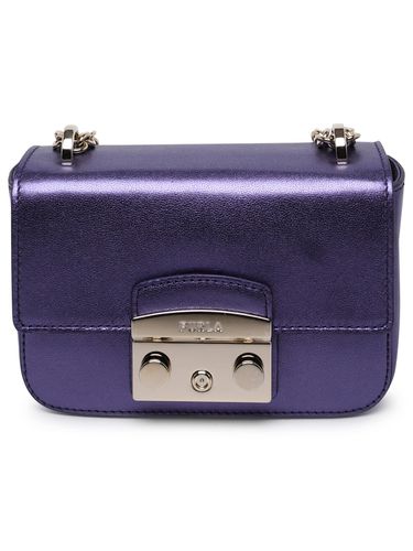 Metallicized Leather Metropolis Bag - Furla - Modalova