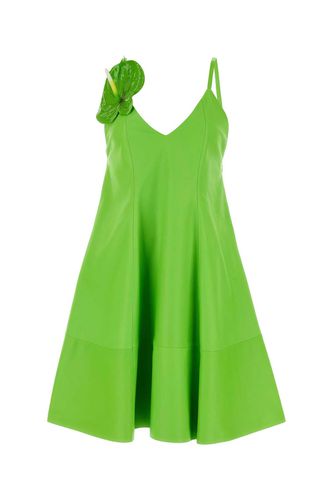 Loewe Fluo Green Leather Mini Dress - Loewe - Modalova