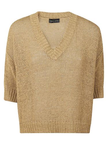 Short-sleeve Knit Sweater - Roberto Collina - Modalova