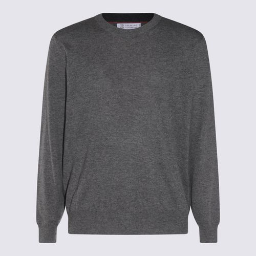 Dark Grey Wool Knitwear - Brunello Cucinelli - Modalova