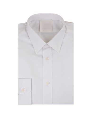 Poplin Shirt With Logo Embroidery - Givenchy - Modalova