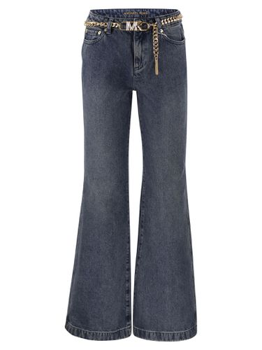 Flared Jeans With Chain Belt - Michael Kors - Modalova