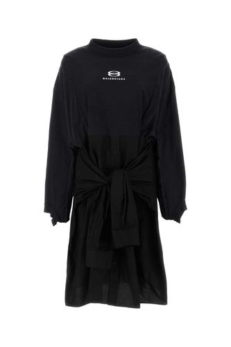 Cotton And Poplin Oversize Dress - Balenciaga - Modalova