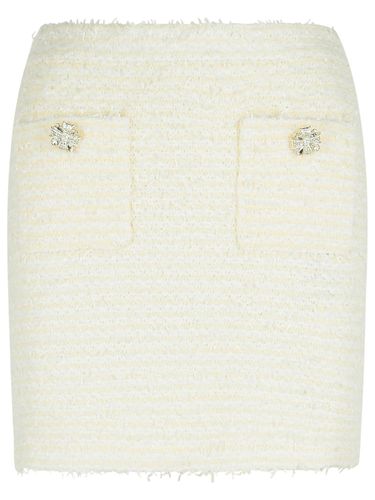 Boucle Cotton Blend Miniskirt - self-portrait - Modalova