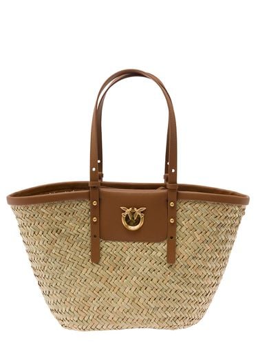 Love Summer Basket Rafia + Naturale/ - Pinko - Modalova