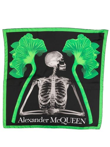 Logo Skeleton Printed Scarf - Alexander McQueen - Modalova