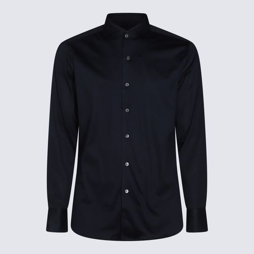 Canali Black Cotton Shirt - Canali - Modalova