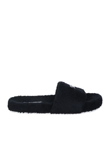 Dolce & Gabbana Black Sponge Slide - Dolce & Gabbana - Modalova