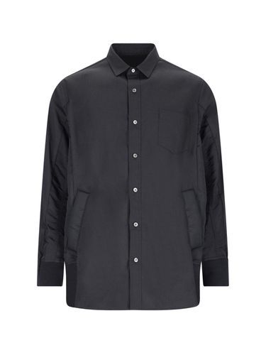 Buttoned Long-sleeved Poplin Shirt - Sacai - Modalova