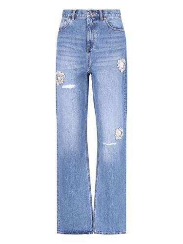 AREA Crystal Detail Jeans - AREA - Modalova