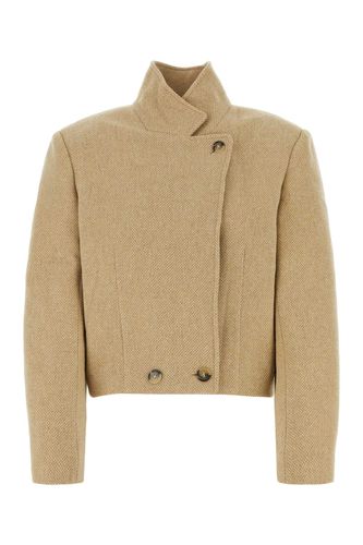 Melange Beige Wool Blend Cassidy Coat - Marant Étoile - Modalova