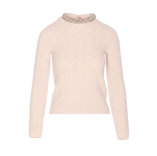 Embroidered Wool Sweater - Valentino Garavani - Modalova