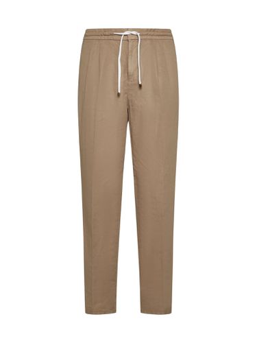 Leisure Fit Trousers In Linen And Cotton Gabardine - Brunello Cucinelli - Modalova