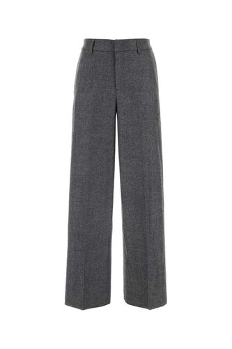 Grey Stretch Wool Blend Palazzo Pant - PT Torino - Modalova