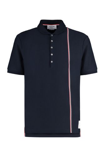 Short Sleeve Cotton Polo Shirt - Thom Browne - Modalova
