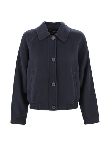 Baco Bomber Jacket In Cashmere Wool And Silk - Max Mara Studio - Modalova