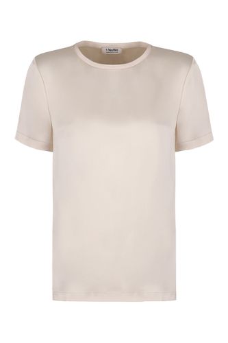 S Max Mara Rebecca Satin T-shirt - 'S Max Mara - Modalova