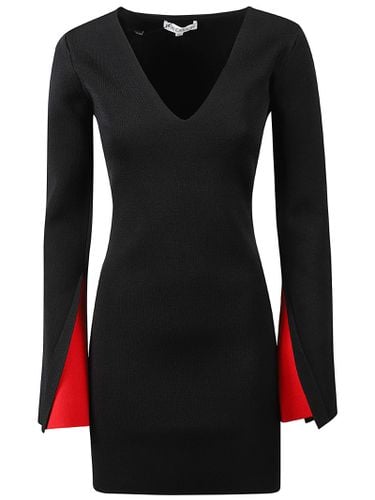 J. W. Anderson Contrast Cuff Fitted Dress - J.W. Anderson - Modalova